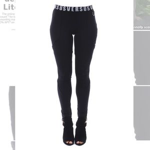 Versace Women’s Waistband Logo Pants